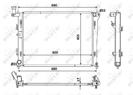 Radiateur, refroidissement du moteur