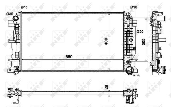 Radiateur, refroidissement du moteur