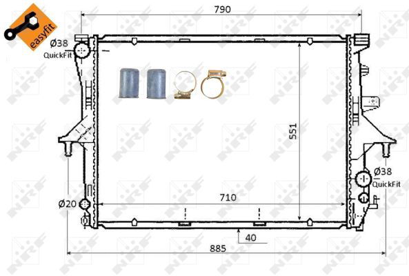 Radiateur, refroidissement du moteur