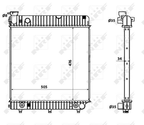 Radiateur, refroidissement du moteur