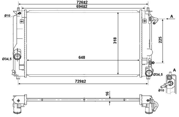 Radiateur, refroidissement du moteur