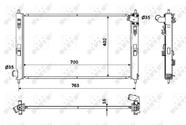 Radiateur, refroidissement du moteur