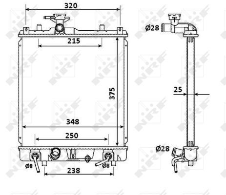 Radiateur, refroidissement du moteur