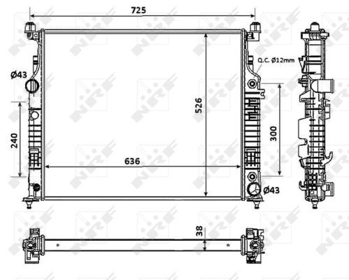 Radiateur, refroidissement du moteur