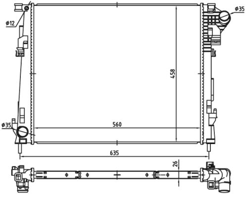 Radiateur, refroidissement du moteur