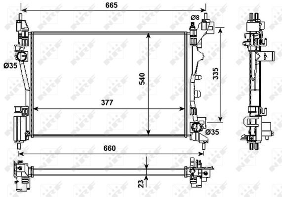 Radiateur, refroidissement du moteur