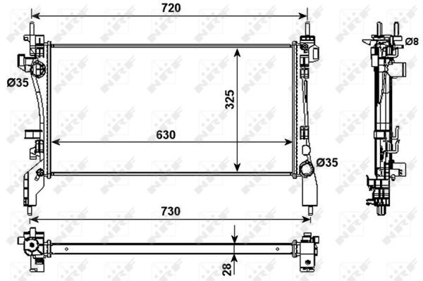 Radiateur, refroidissement du moteur