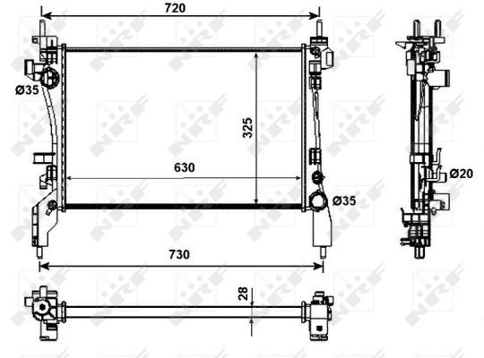 Radiateur, refroidissement du moteur