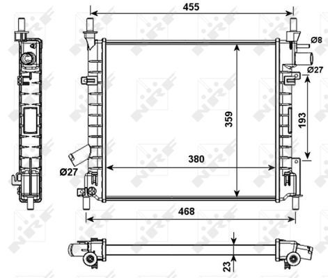 Radiateur, refroidissement du moteur