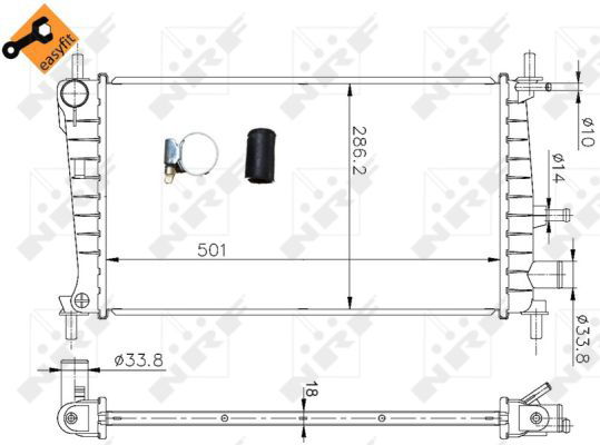 Radiateur, refroidissement du moteur EASY FIT