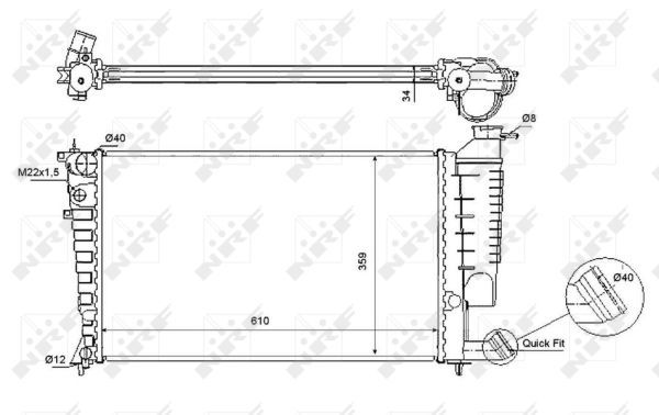 Radiateur, refroidissement du moteur