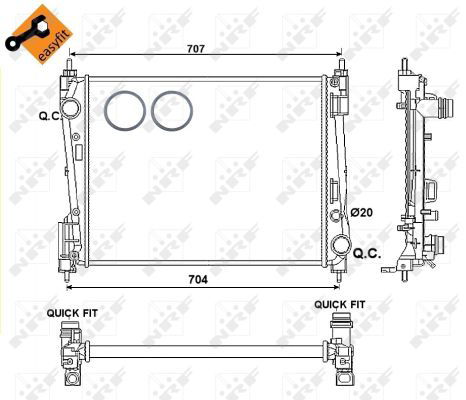 Radiateur, refroidissement du moteur