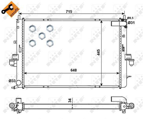 Radiateur, refroidissement du moteur