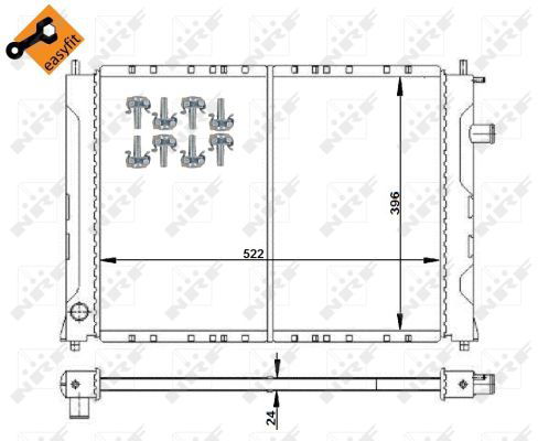 Radiateur, refroidissement du moteur