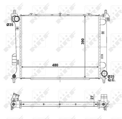 Radiateur, refroidissement du moteur