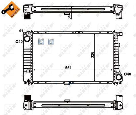 Radiateur, refroidissement du moteur