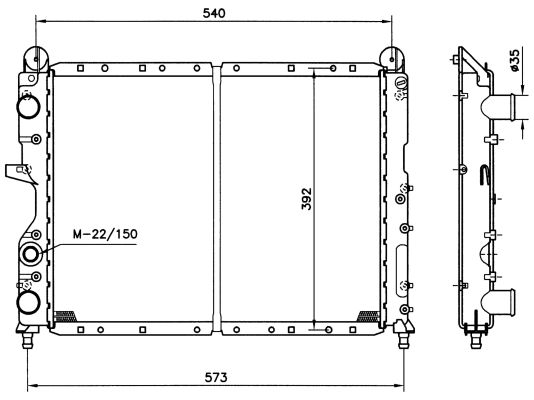 Radiateur, refroidissement du moteur