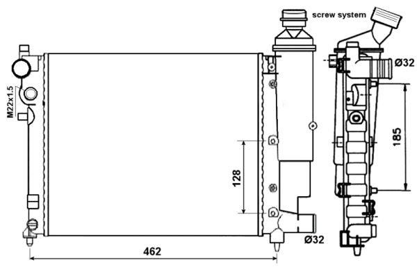 Radiateur, refroidissement du moteur