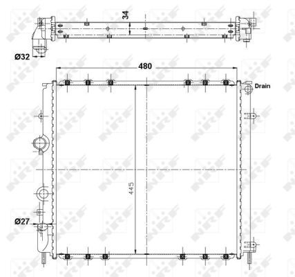 Radiateur, refroidissement du moteur