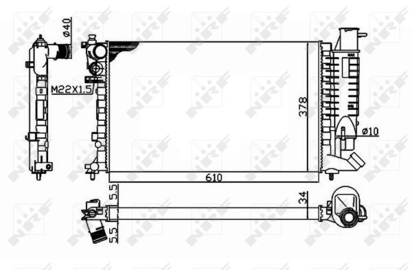 Radiateur, refroidissement du moteur