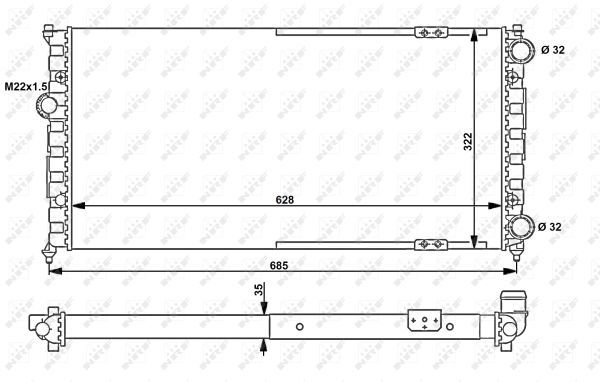 Radiateur, refroidissement du moteur