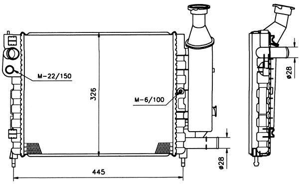 Radiateur, refroidissement du moteur