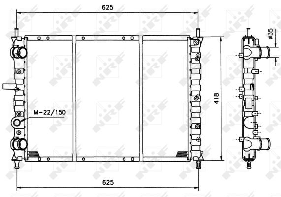 Radiateur, refroidissement du moteur