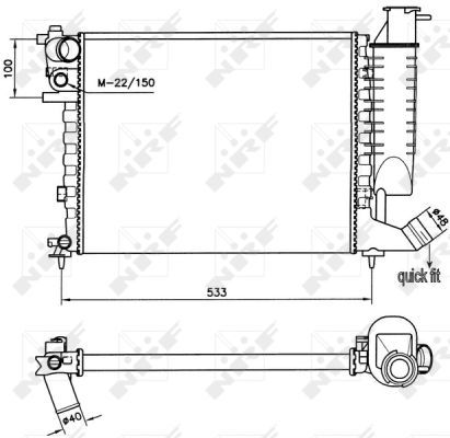 Radiateur, refroidissement du moteur