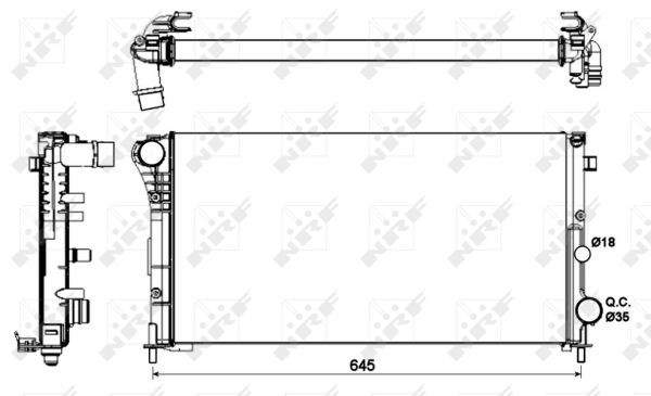 Radiateur, refroidissement du moteur