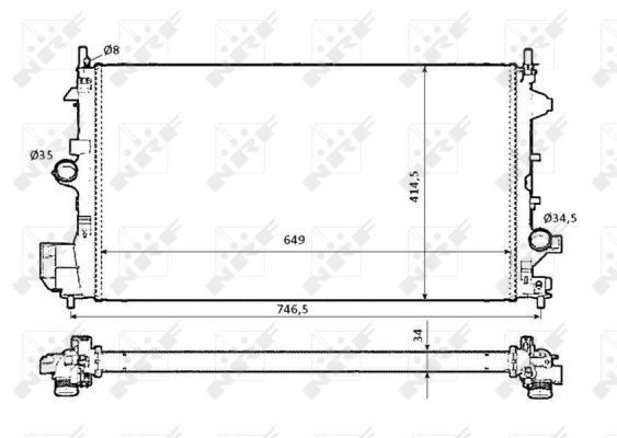 Radiateur, refroidissement du moteur