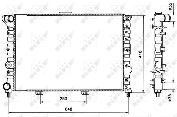 Radiateur, refroidissement du moteur