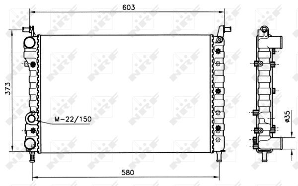 Radiateur, refroidissement du moteur