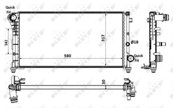 Radiateur, refroidissement du moteur