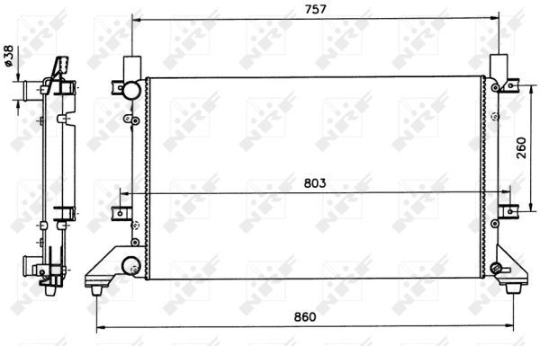 Radiateur, refroidissement du moteur