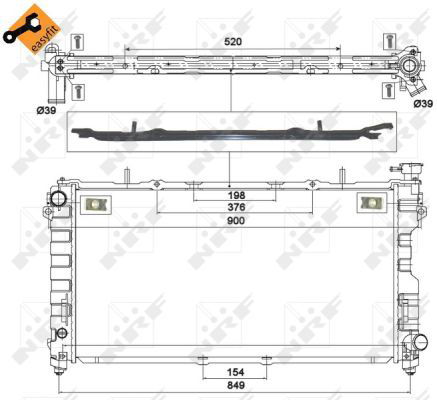 Radiateur, refroidissement du moteur EASY FIT