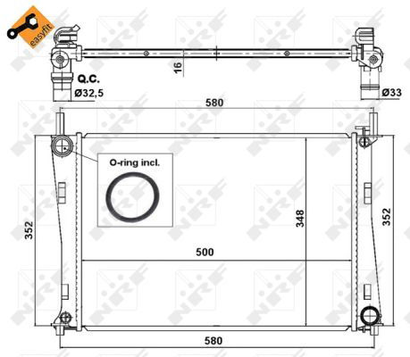 Radiateur, refroidissement du moteur EASY FIT