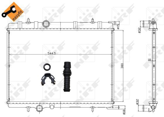 Radiateur, refroidissement du moteur EASY FIT