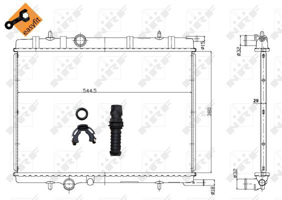 Radiateur, refroidissement du moteur EASY FIT