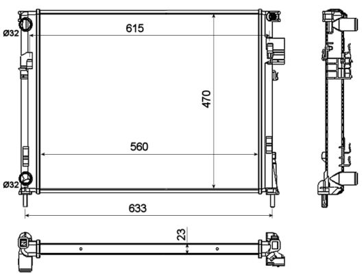 Radiateur, refroidissement du moteur