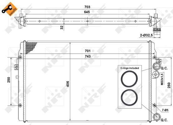 Radiateur, refroidissement du moteur EASY FIT