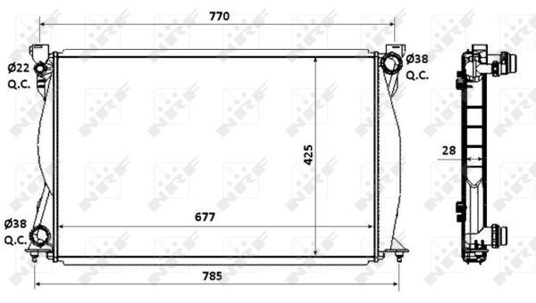 Radiateur, refroidissement du moteur