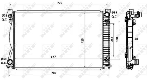 Radiateur, refroidissement du moteur