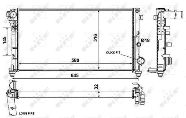 Radiateur, refroidissement du moteur