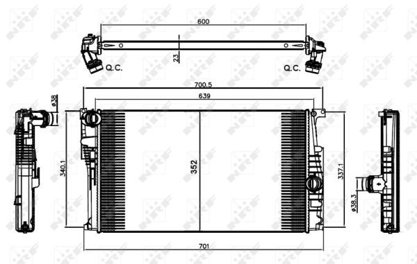 Radiateur, refroidissement du moteur