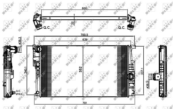 Radiateur, refroidissement du moteur