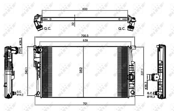 Radiateur, refroidissement du moteur