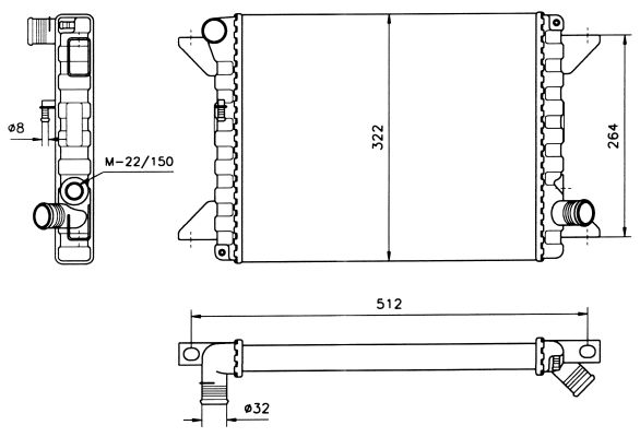 Radiateur, refroidissement du moteur