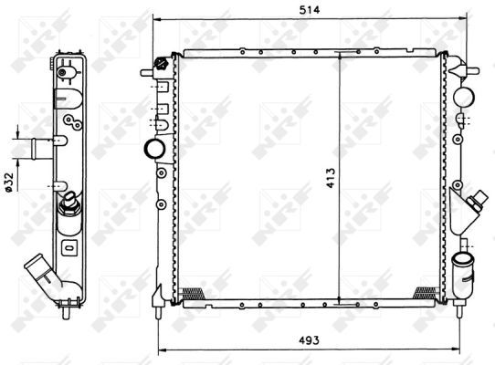 Radiateur, refroidissement du moteur