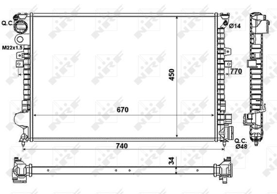 Radiateur, refroidissement du moteur