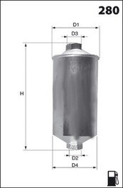 Filtre à carburant MECAFILTER